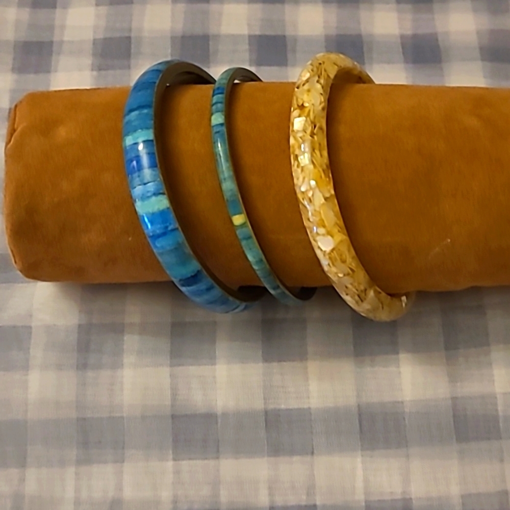 3 Medium hand size Bangle Set